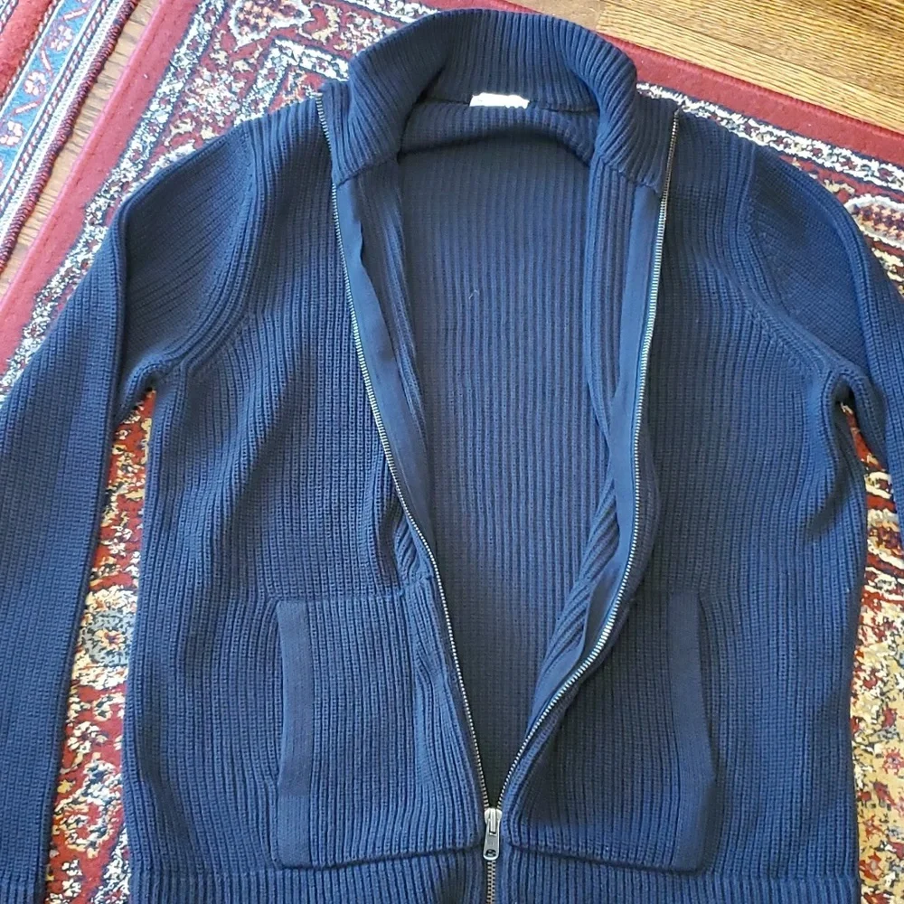 GAP Mockneck Sweater Jacket 100% Cotton - Picture 11 of 16